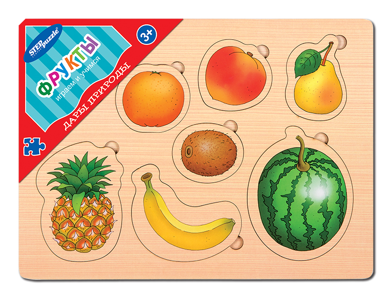 

Рамка-вкладыш Step Puzzle Дары природы. Фрукты, Многоцветный