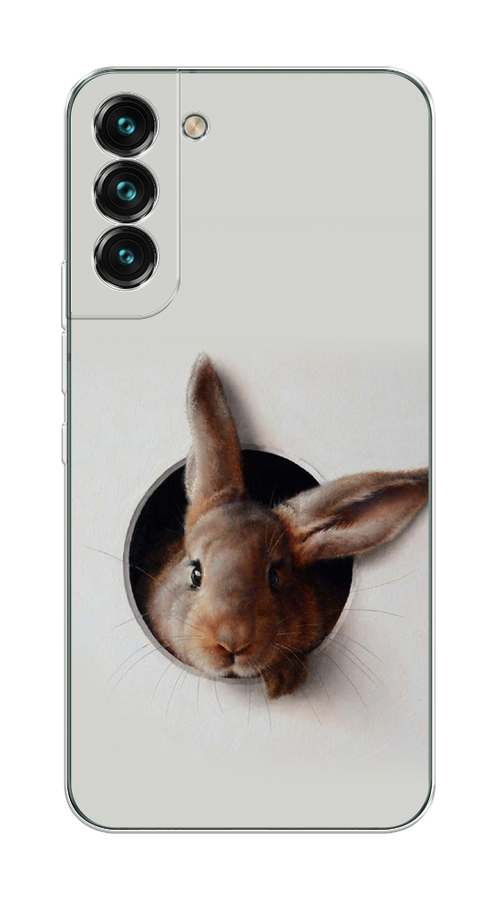 

Чехол на Samsung Galaxy S22 Plus "Любопытный кролик", Серый;коричневый, 2103950-1
