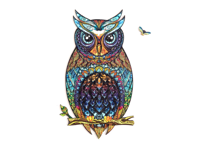 

Деревянный пазл Unidragon Чарующая сова, Charming Owl