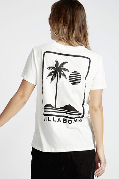 

Футболка женская Billabong Here To Stay белая L INT, Here To Stay