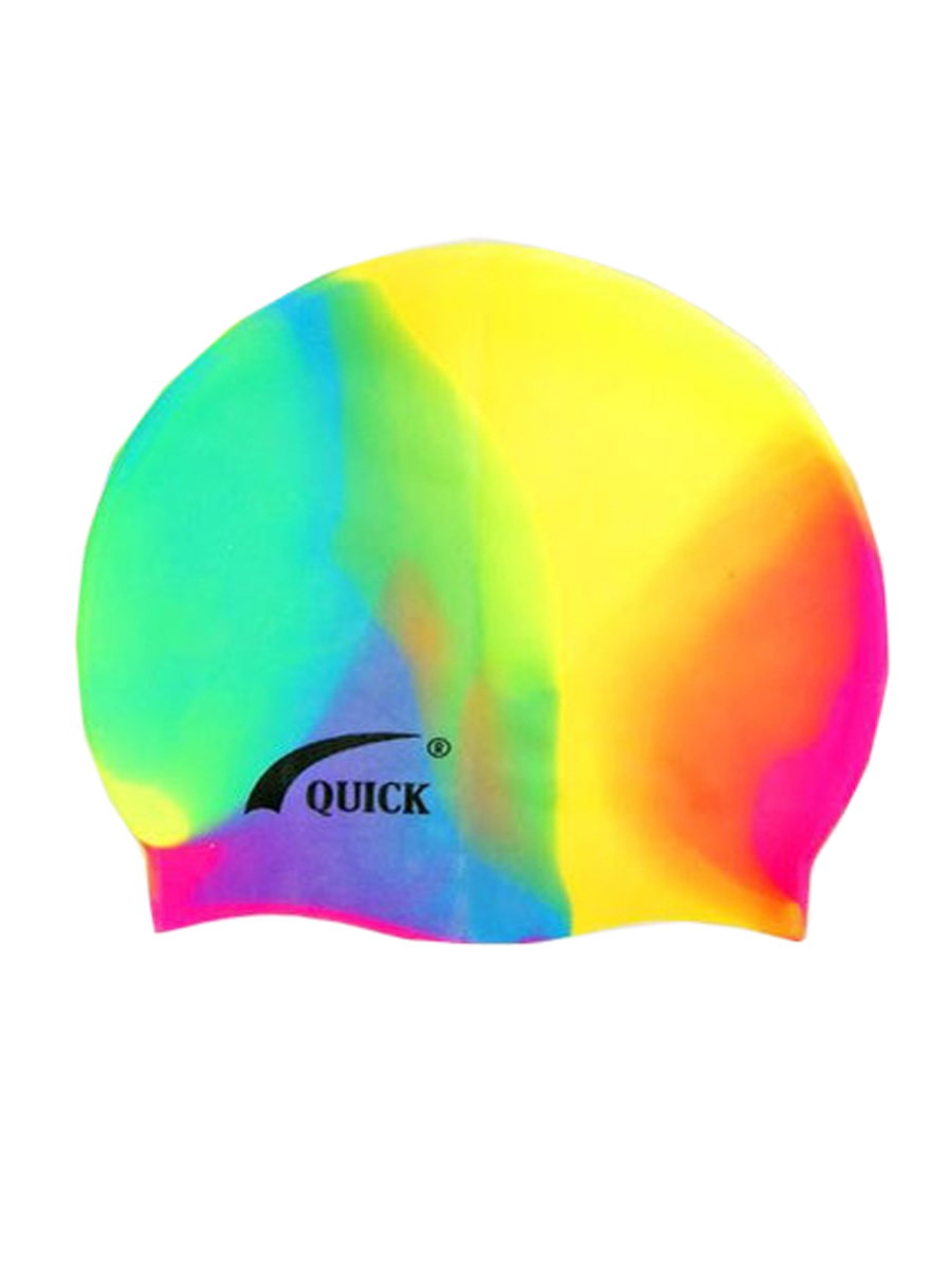 

Шапочка для плавания Quick SC D031 желтая микс, Желтый, SC D031