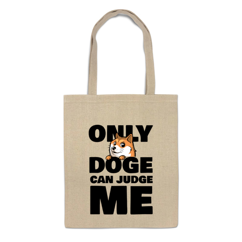 фото Сумка-шоппер printio only doge can judge me 653082