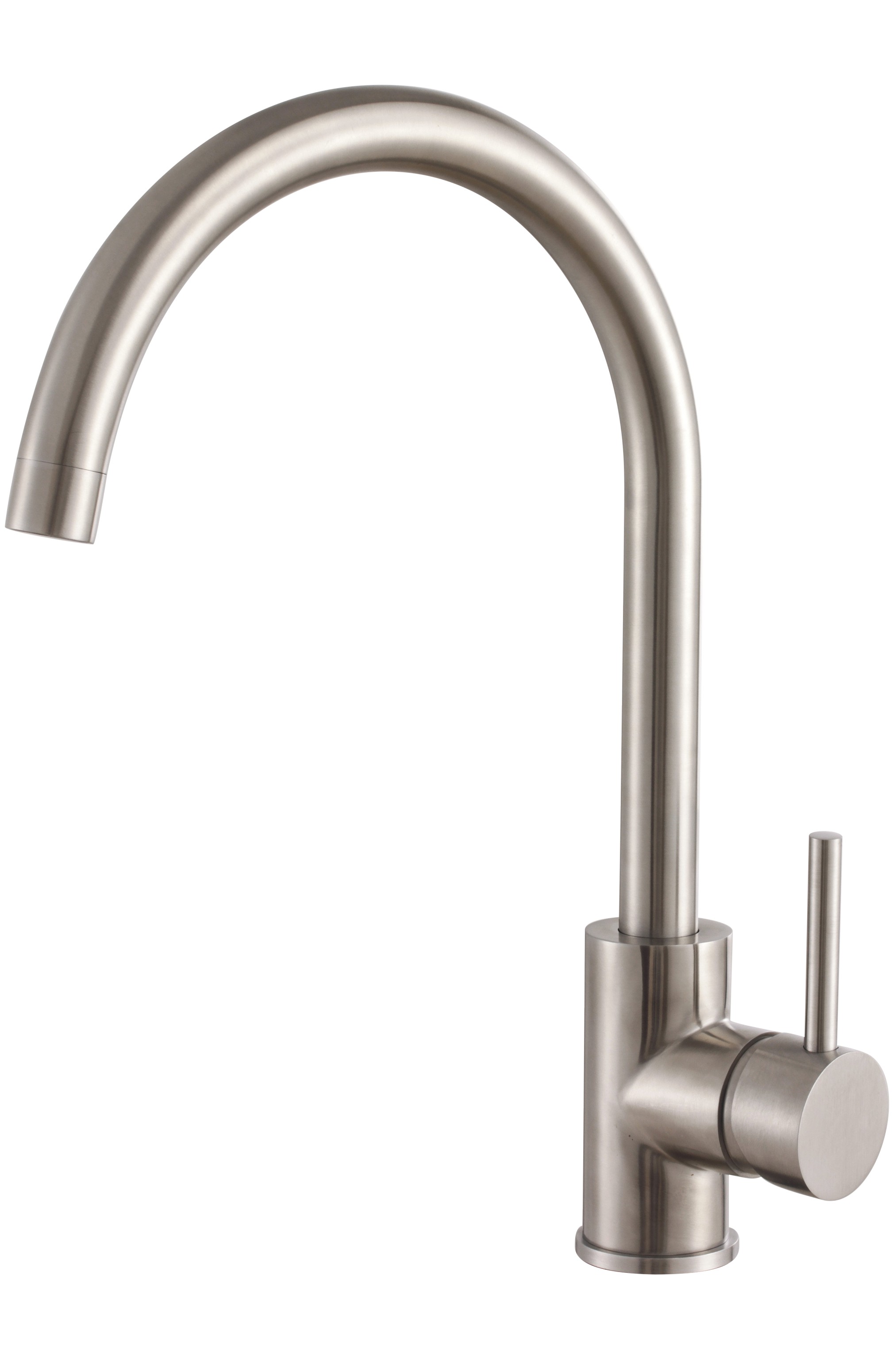 

Смеситель для кухни Haiba HB70304-3 с гайкой, сталь, Серебристый