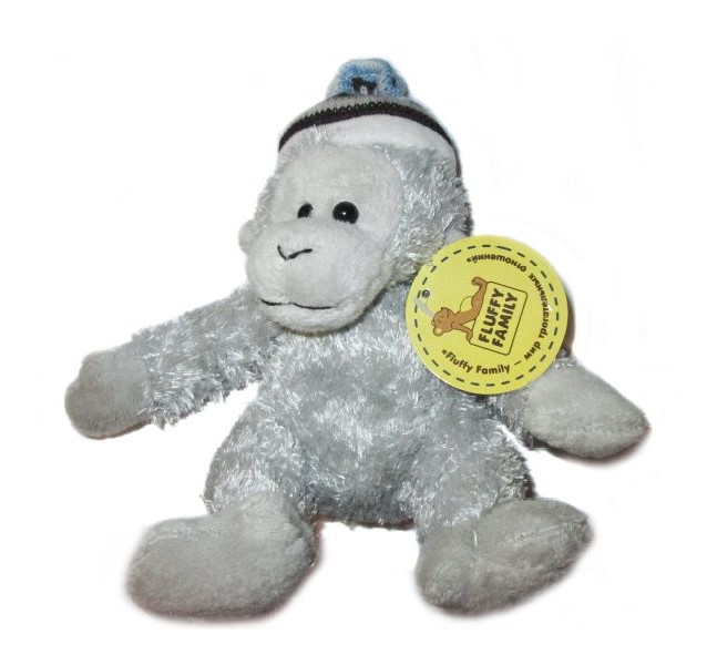 фото Мягкая игрушка fluffy family обезьянка в шапке, 12 см
