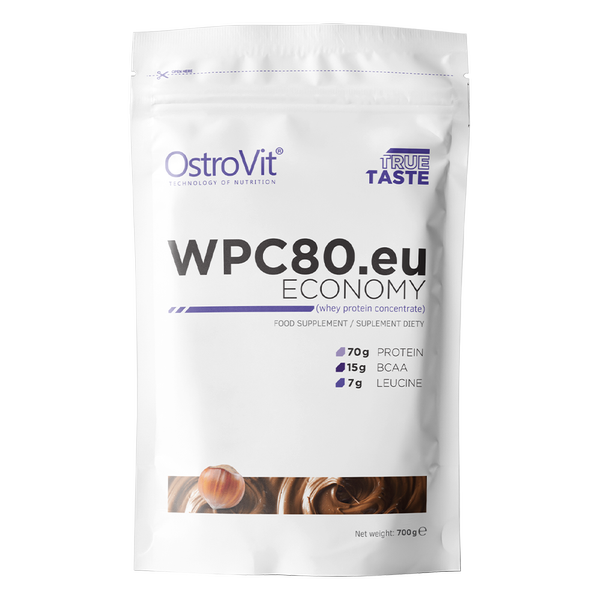Протеин OstroVit Economy WPC80.EU, 700 г, фундук-сливки