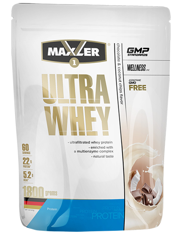 фото Протеин maxler ultra whey, 1800 г, latte macchiato