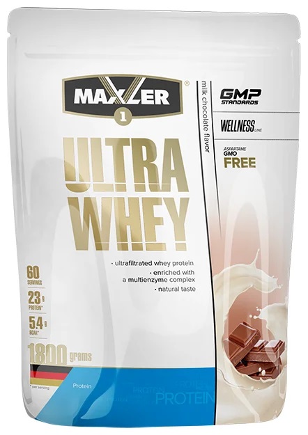 фото Протеин maxler ultra whey, 1800 г, milk chocolate