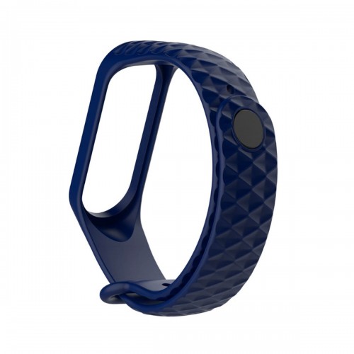 

Силиконовый браслет Xiaomi Mi Band 5/Mi Band 4/Mi Band 3 Dark Blue
