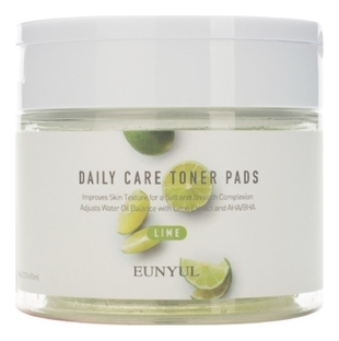 фото Подушечки eunyul daily care lime toner pads отшелушивающие с экстрактом лайма, 70 шт