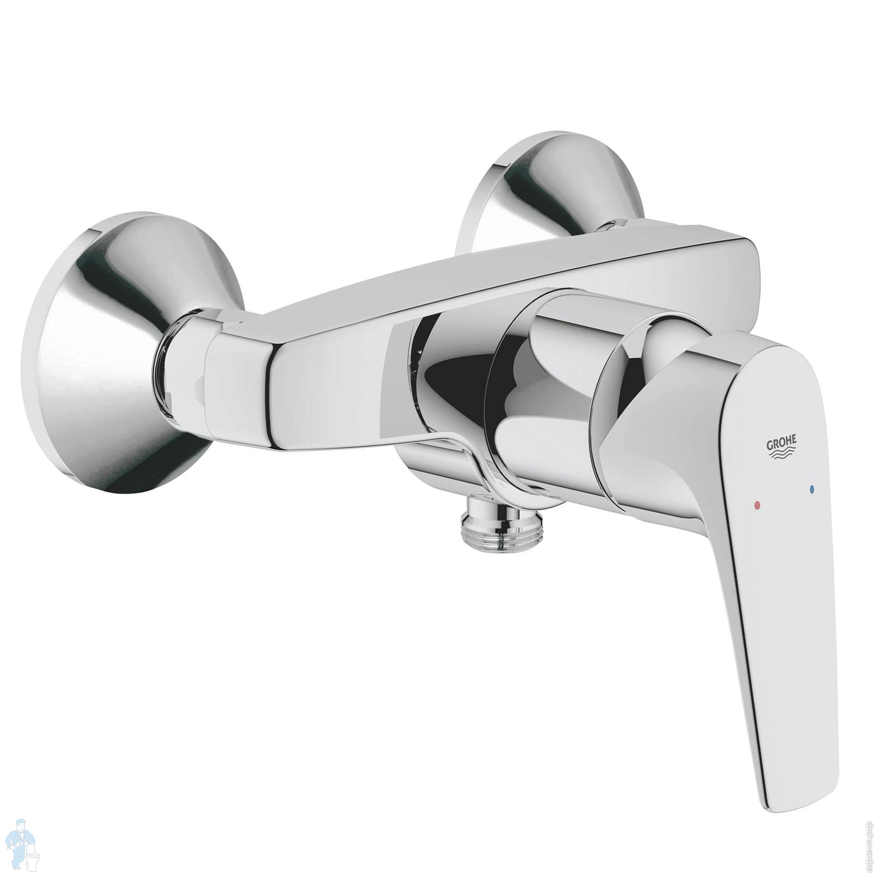 

Смеситель для душевой кабиныGrohe Bauloop 23340000, Серебристый