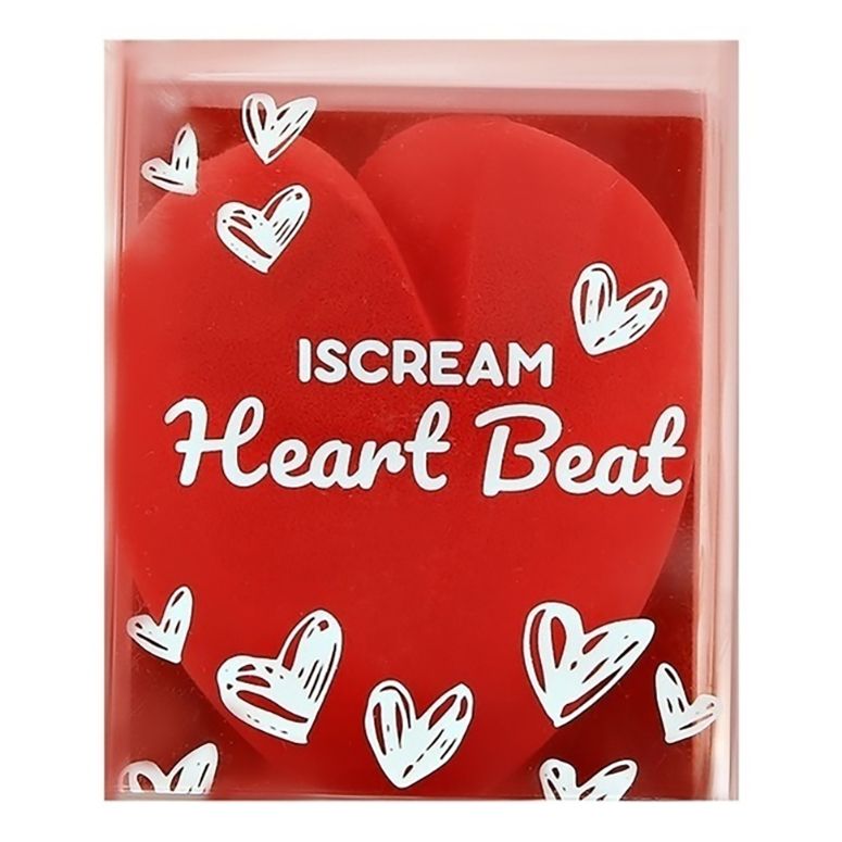 Спонж для макияжа Iscream Heart Beat красный