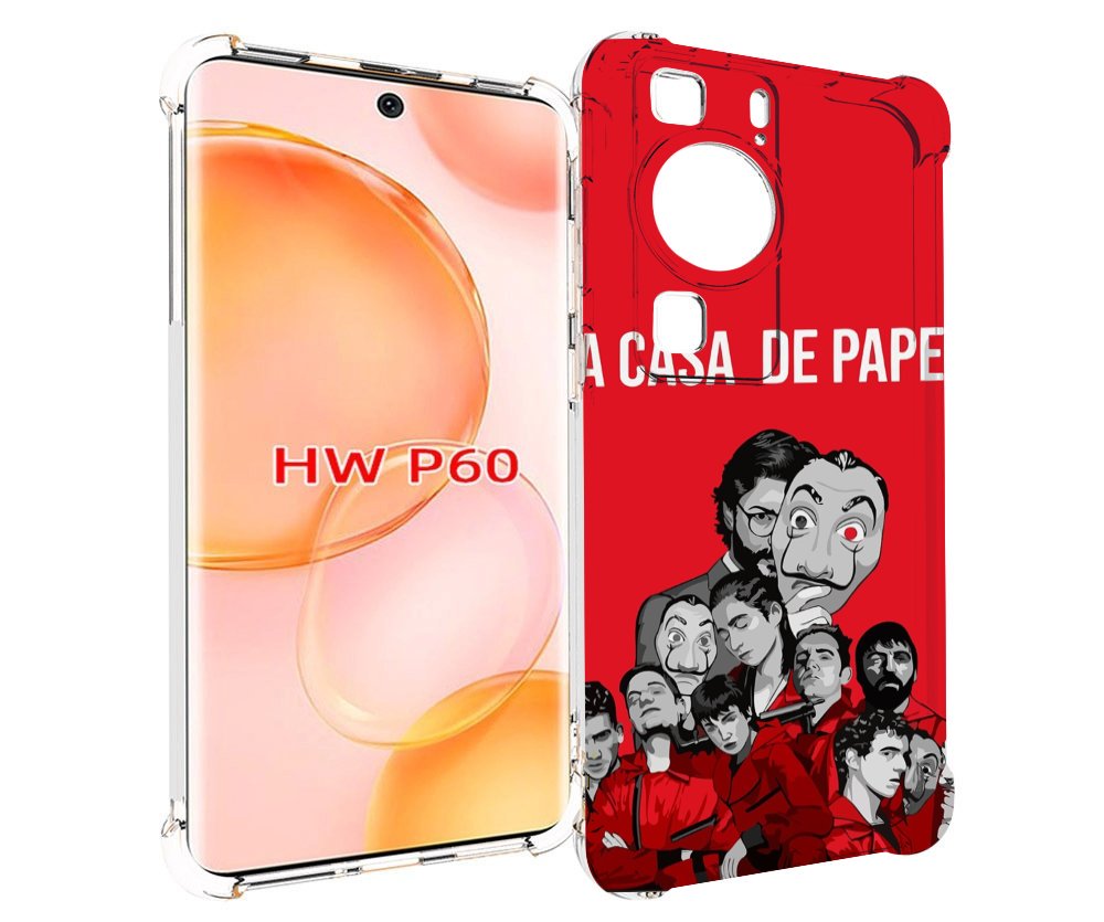 

Чехол MyPads бумажный-дом-команда для Huawei P60, Tocco