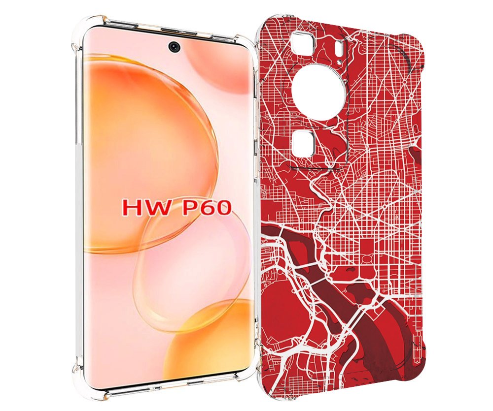 

Чехол MyPads векторная-карта для Huawei P60, Tocco