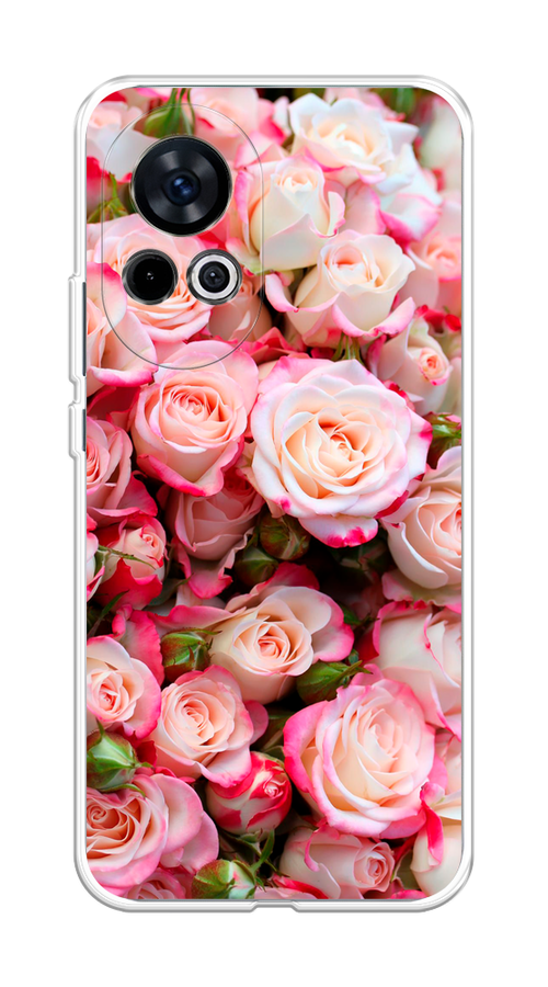 

Чехол на Huawei Nova 12 "Много роз", Розовый, 6123050-1