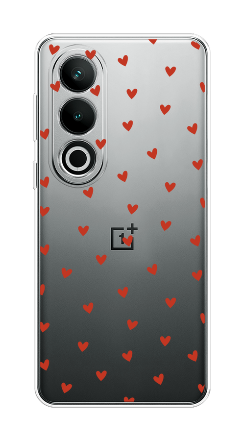 

Чехол на OnePlus Nord CE4 "Red hearts", Красный;прозрачный, 154750-1