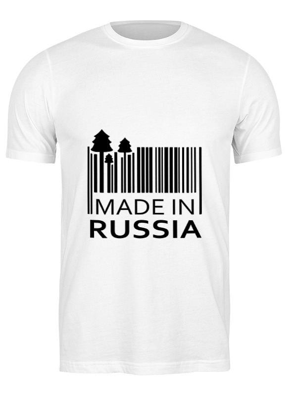 

Футболка мужская Printio Made in russia белая L, Белый, Made in russia