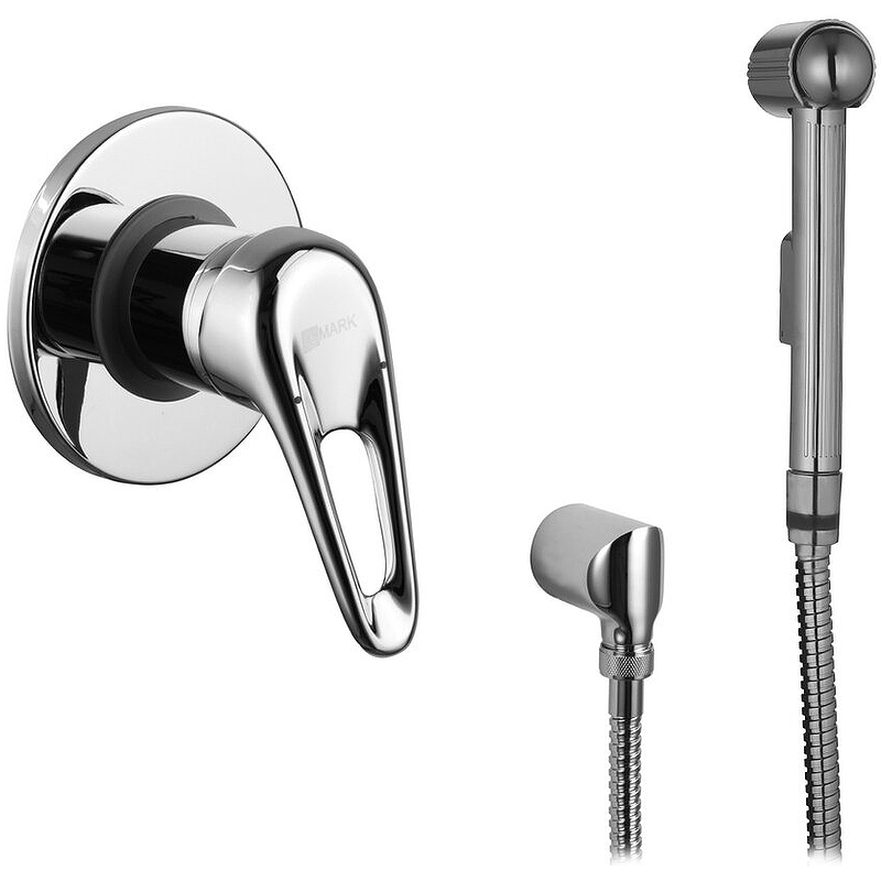 

Набор для гигиенического душа скрытого монтажа Lemark Luna хром LM4119C, Серебристый