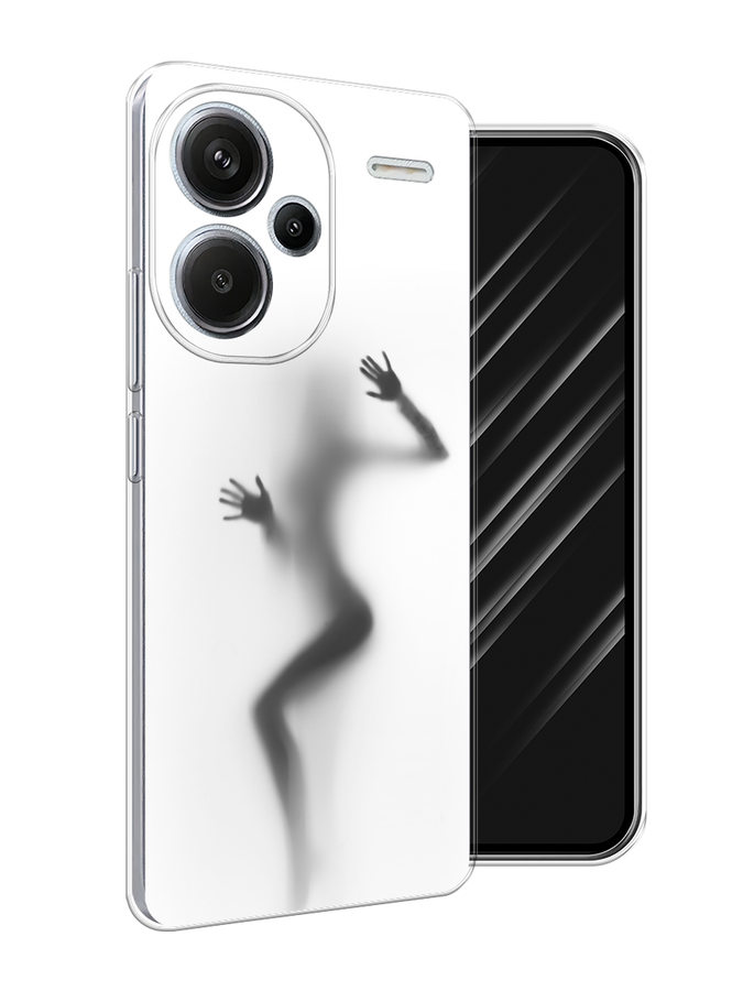 

Чехол Awog на Redmi Note 13 Pro+ "Девушка в душе", Серый;белый;черный, 320250-1