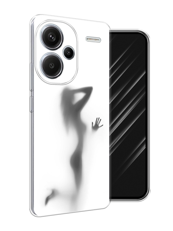 

Чехол Awog на Redmi Note 13 Pro+ "Стекло в душе", Белый;серый;черный, 320250-1