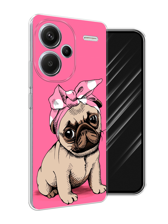 

Чехол Awog на Redmi Note 13 Pro+ "Dog Pin-Up", Розовый;бежевый, 320250-1