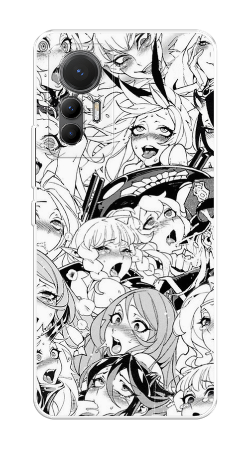 

Чехол на Xiaomi 12 Lite "Ахегао манга тян", Черный;белый;серый, 315050-1