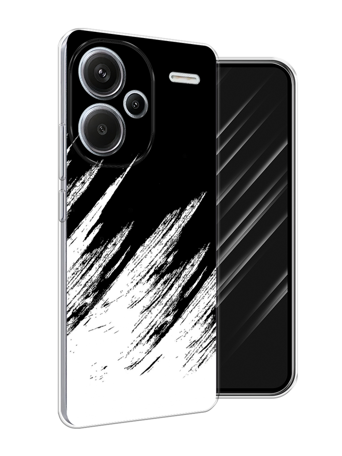 

Чехол Awog на Redmi Note 13 Pro+ "Черно белые брызги", Черный;белый;бежевый, 320250-1