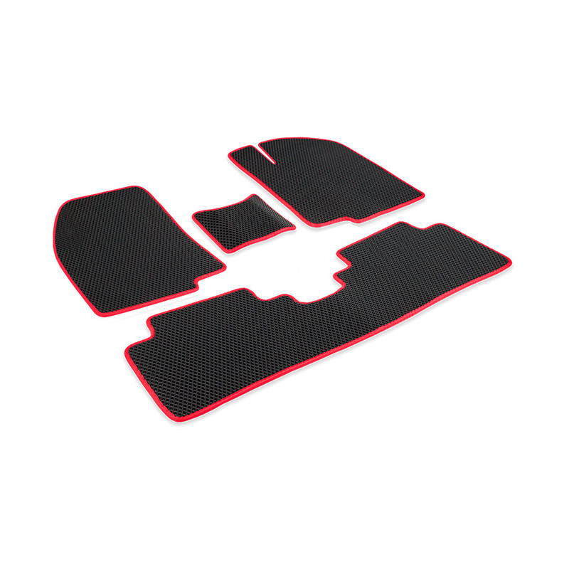

Комплект ковриков в салон ЭВА CellMat Сузуки Икс Би, черный-красный, Xbee