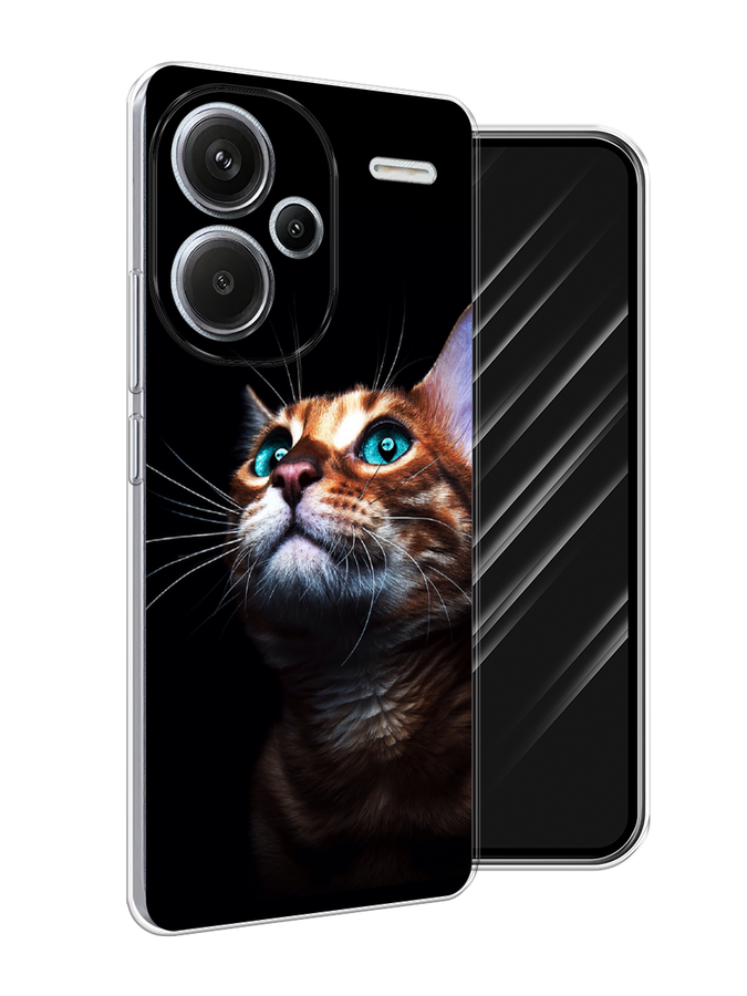 

Чехол Awog на Redmi Note 13 Pro+ "Мечтательный кот", Коричневый, 320250-1