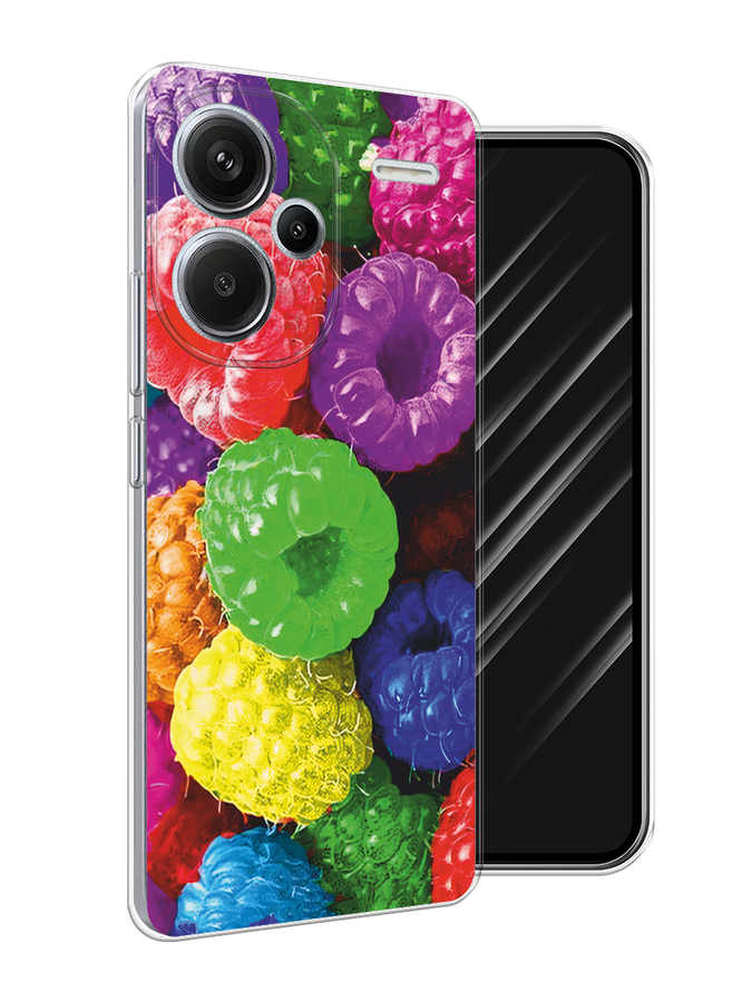 

Чехол Awog на Redmi Note 13 Pro+ "Разноцветная малина", Разноцветный, 320250-1