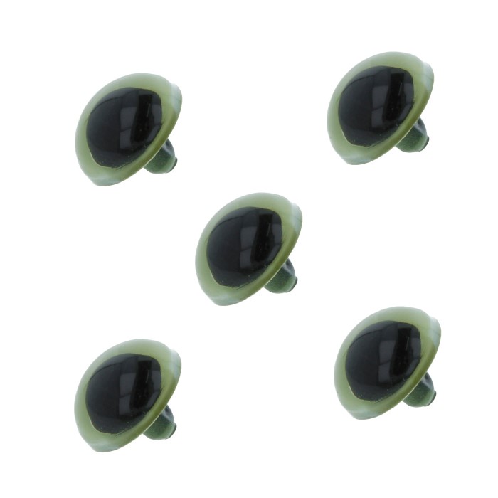 фото Глазки hobbybe кристальные пришивные 12 мм, 24 шт, зеленый