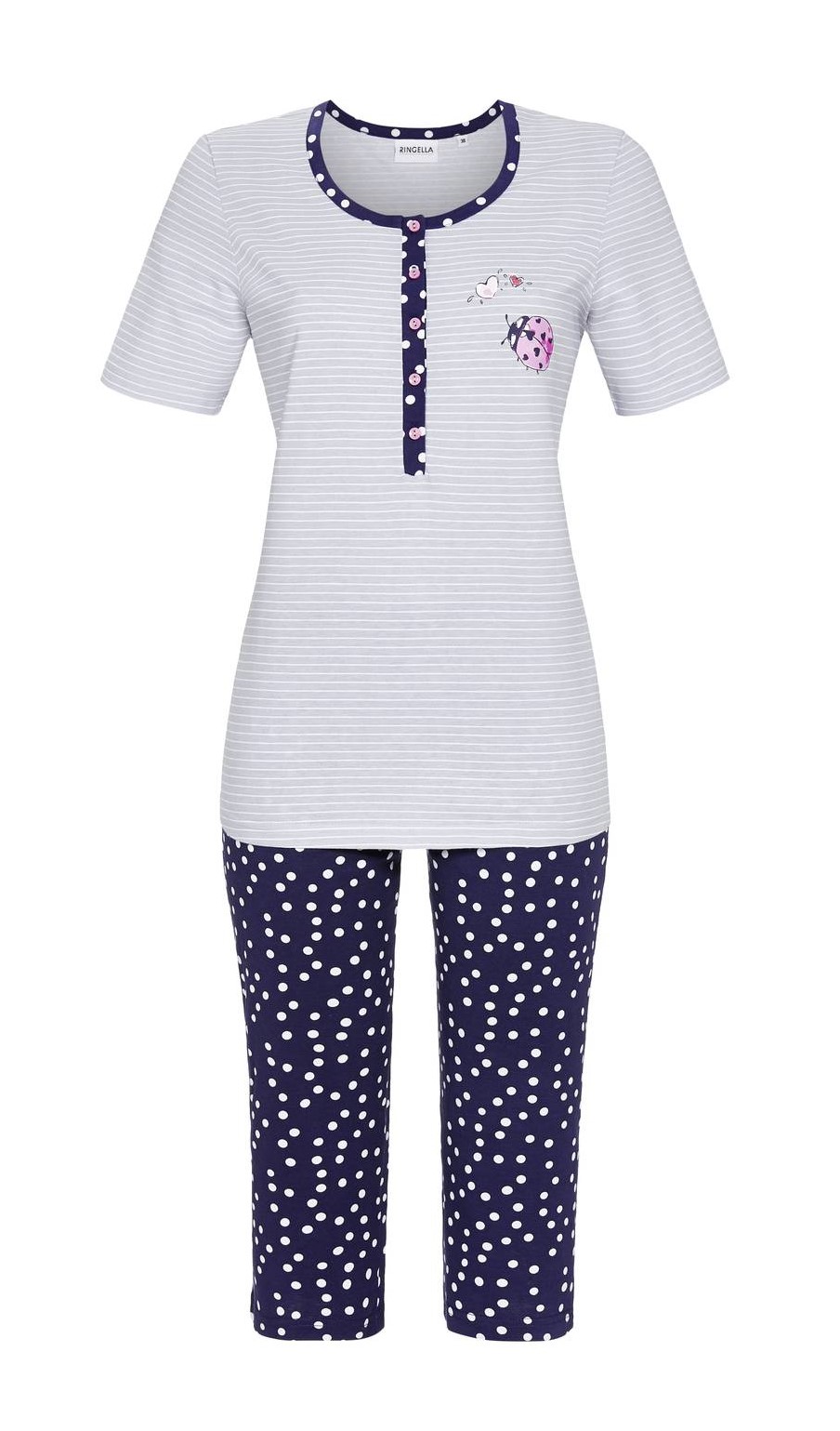 Пижама женская RINGELLA 1211214/931 серая 40 EU