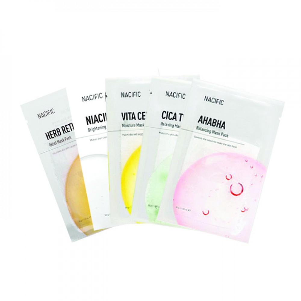 

Набор тканевых масок Nacific Mask Pack BOX-1, 5шт., Nacific Mask Pack BOX-1. 5шт.