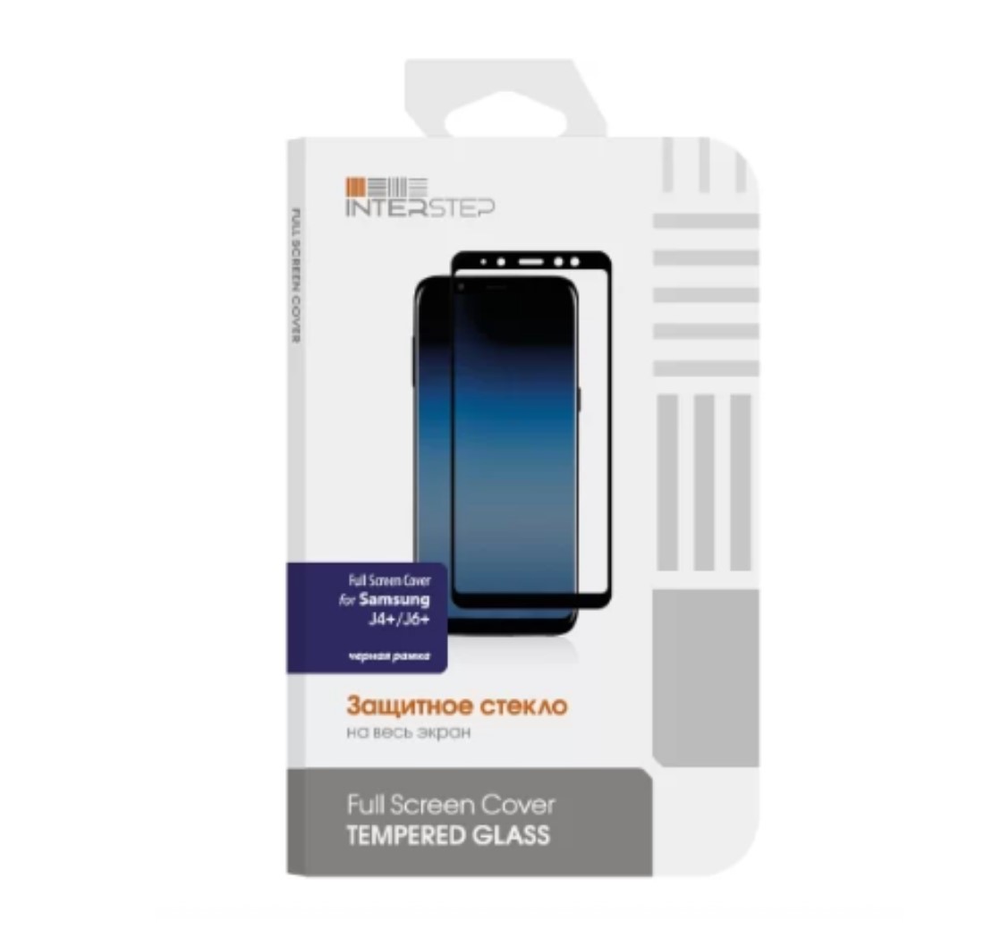 

Защитное стекло InterStep 3D Glass для Samsung Galaxy J4 черная рамка, 3D Glass для Samsung Galaxy J4 черная рамка