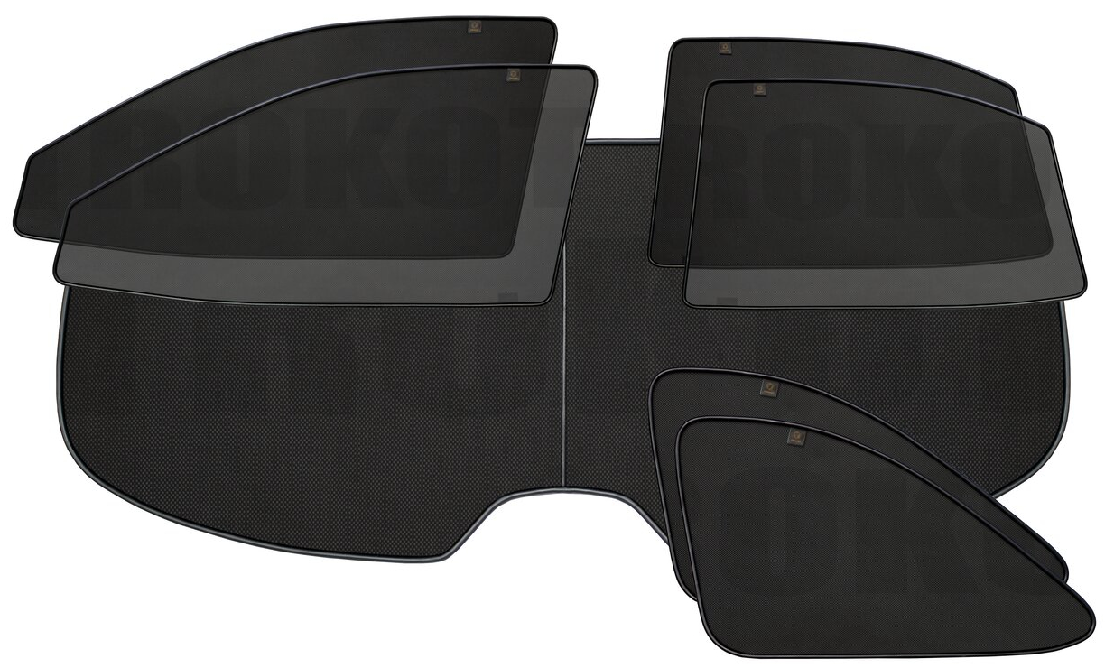 

Автошторки TROKOT Premium для Mitsubishi Outlander Sport 2010-2015 7 экранов TR112712, Черный
