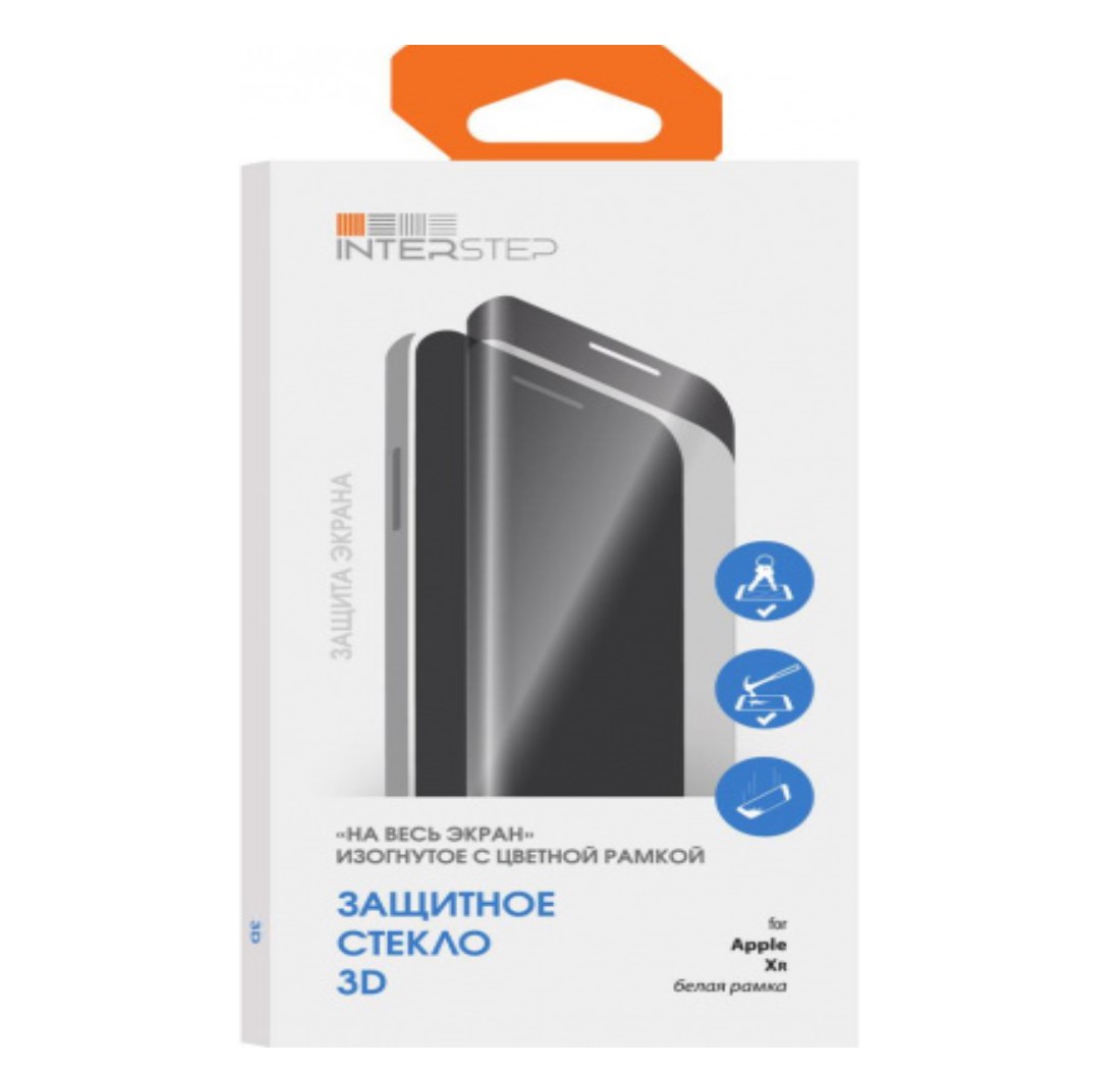 

Защитное стекло InterStep 3D для Apple iPhone XR белая рамка (глянцевое), 3D для Apple iPhone XR белая рамка (глянцевое)