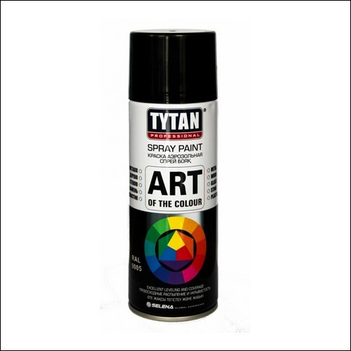 фото Аэрозольная краска tytan professional 400 мл. черный