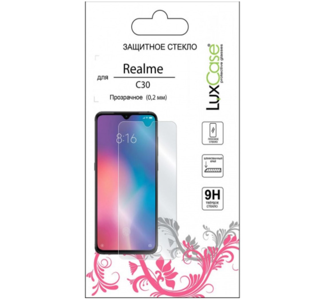 

Защитное стекло Luxcase Glass для realme C30 (глянцевое), Glass для realme C30 (глянцевое)