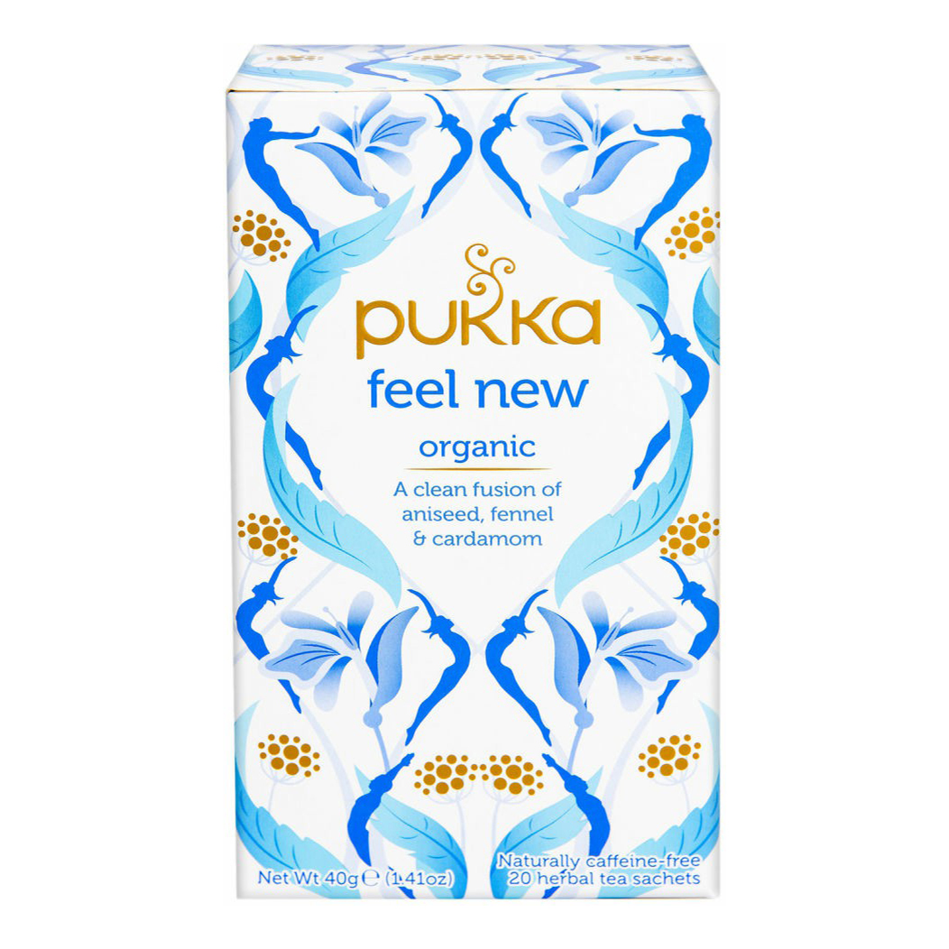 

Чайный напиток травяной Pukka Feel New для очищения организма в пакетиках 2 г х 20 шт