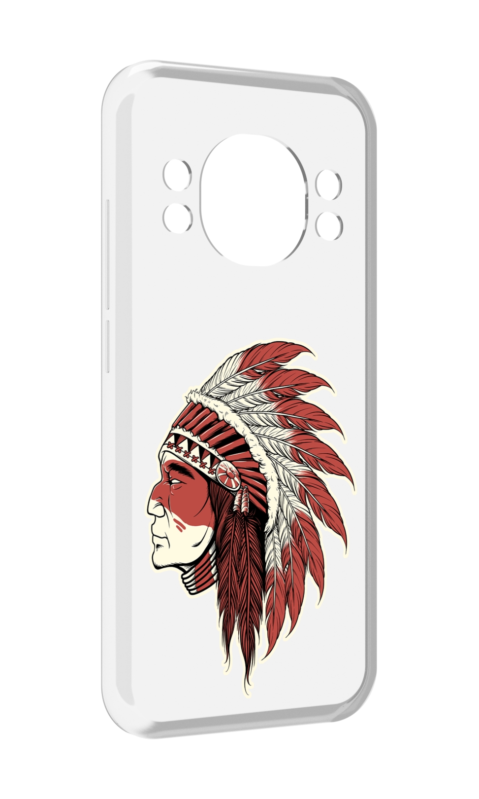 

Чехол MyPads красный индеец для Doogee S98 / S98 Pro, Прозрачный, Tocco