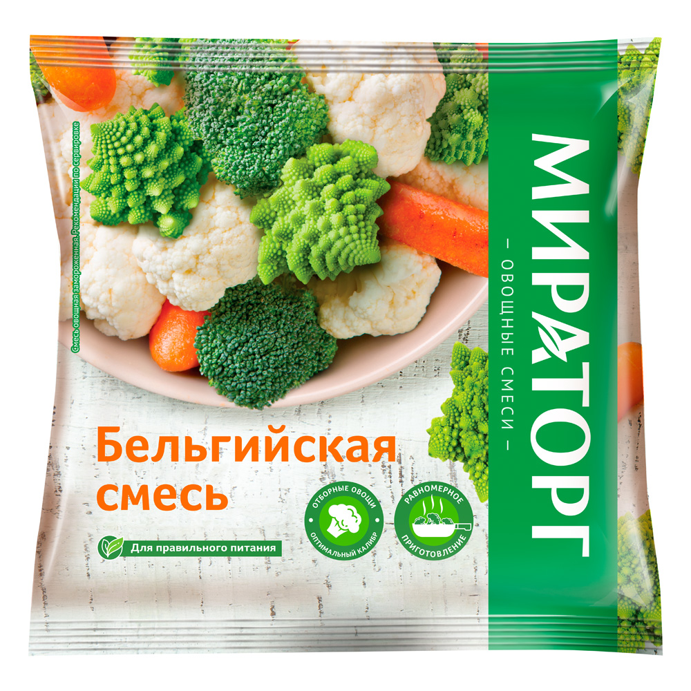 Ассорти из овощей Мираторг Vитамин Бельгийская смесь замороженная 400 г