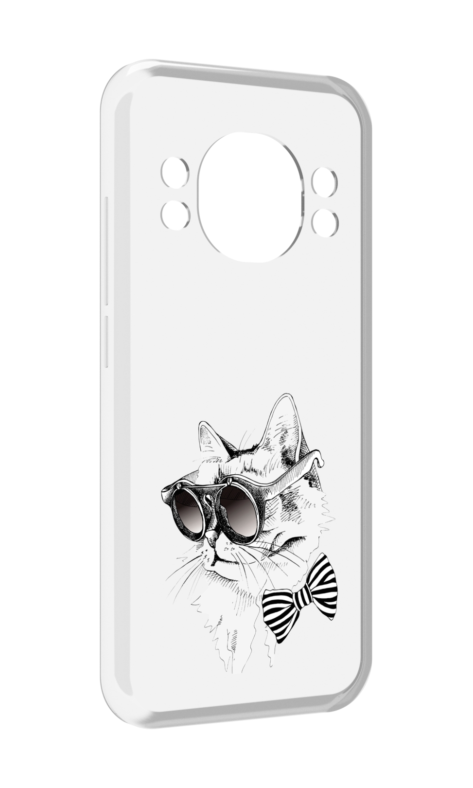 

Чехол MyPads крутая кошка в очках для Doogee S98 / S98 Pro, Прозрачный, Tocco