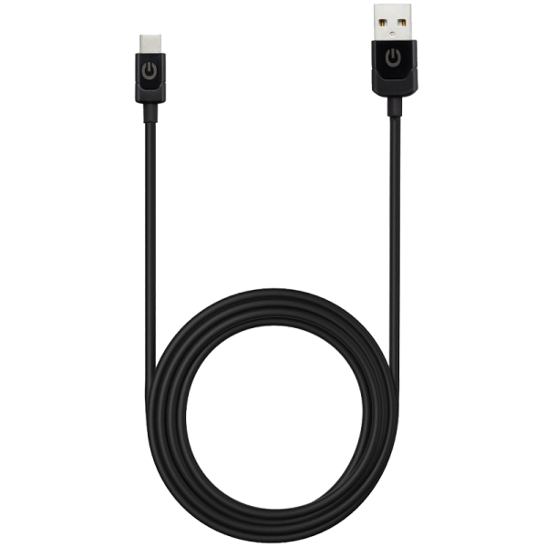 Кабель Gerffins GF-CAB-AC-02 USB Type-C - USB 0,2 м, черный