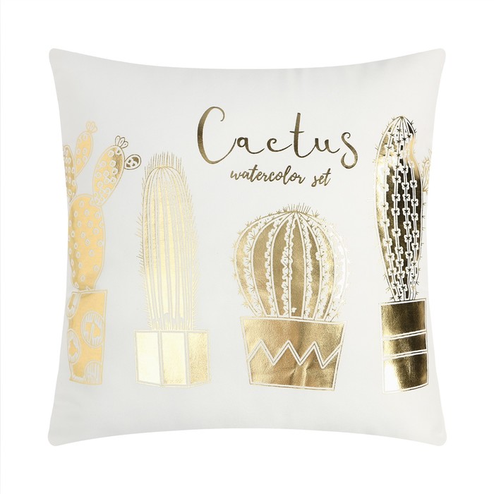 

Этель Подушка декоративная Этель Cactus, 42х42 см, велюр, 100% п/э