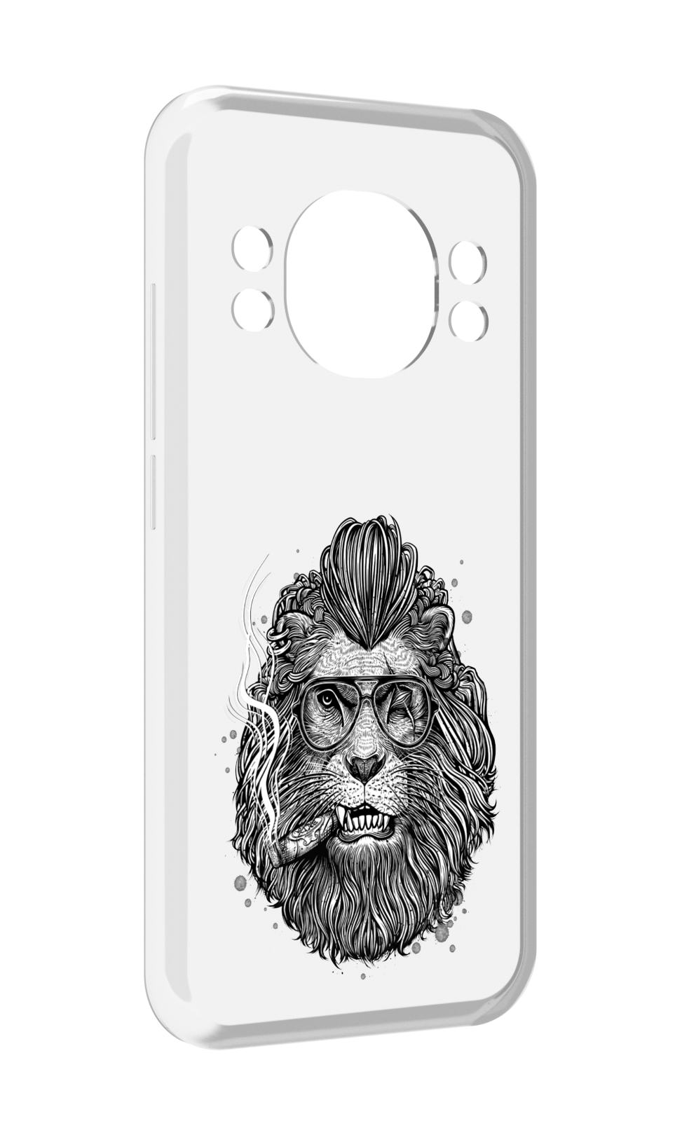 

Чехол MyPads курящий лев для Doogee S98 / S98 Pro, Прозрачный, Tocco