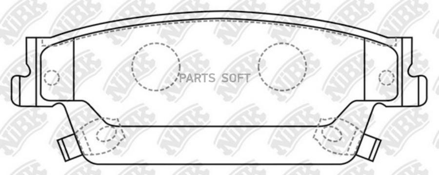

Тормозные колодки NiBK дисковые PN0625
