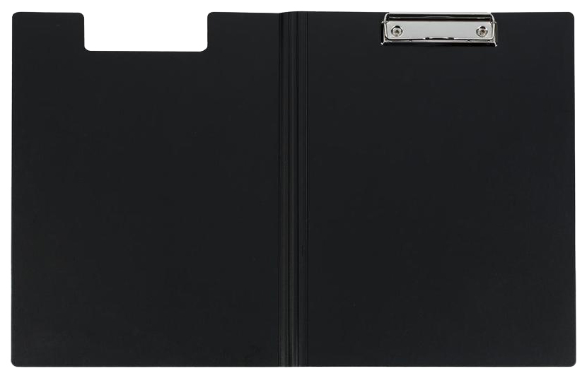 фото Папка-планшет с крышкой attache пластиковая черная (1.2 мм), 198683