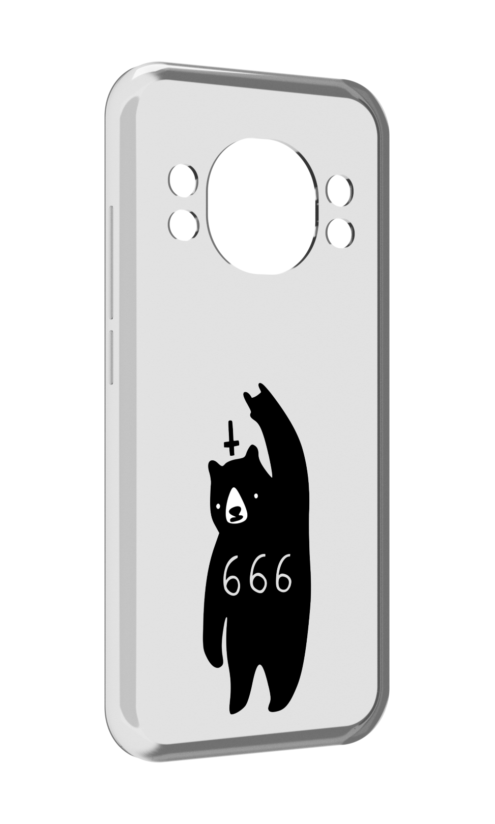 

Чехол MyPads медведь 666 для Doogee S98 / S98 Pro, Прозрачный, Tocco