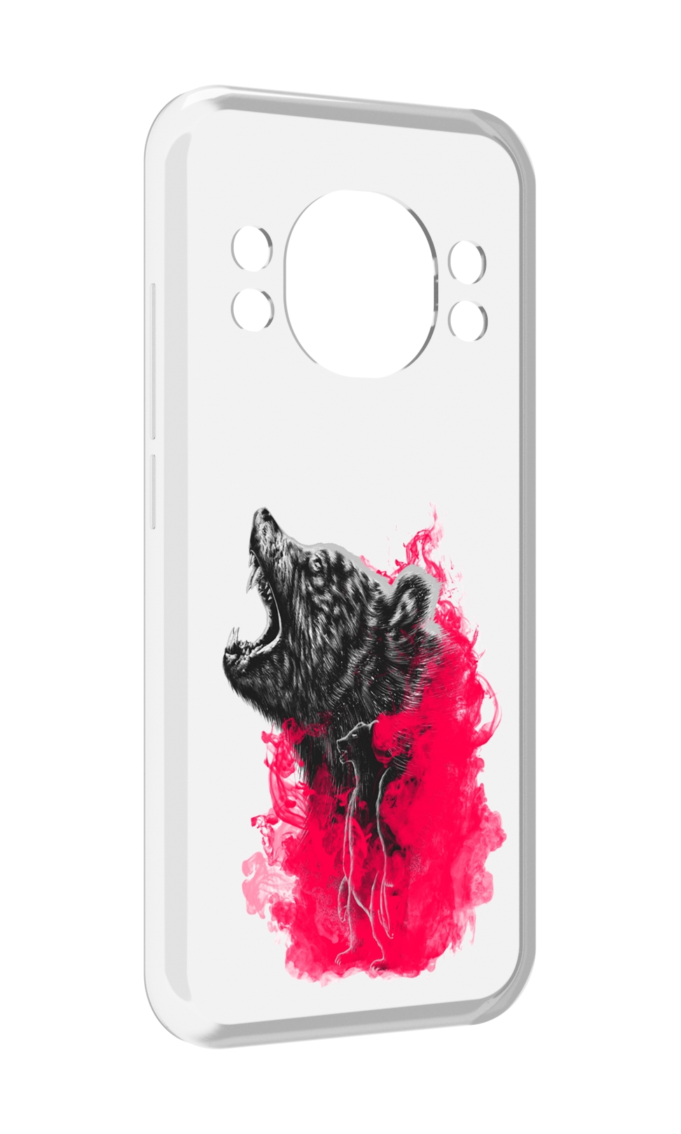

Чехол MyPads медведь в дымке для Doogee S98 / S98 Pro, Прозрачный, Tocco