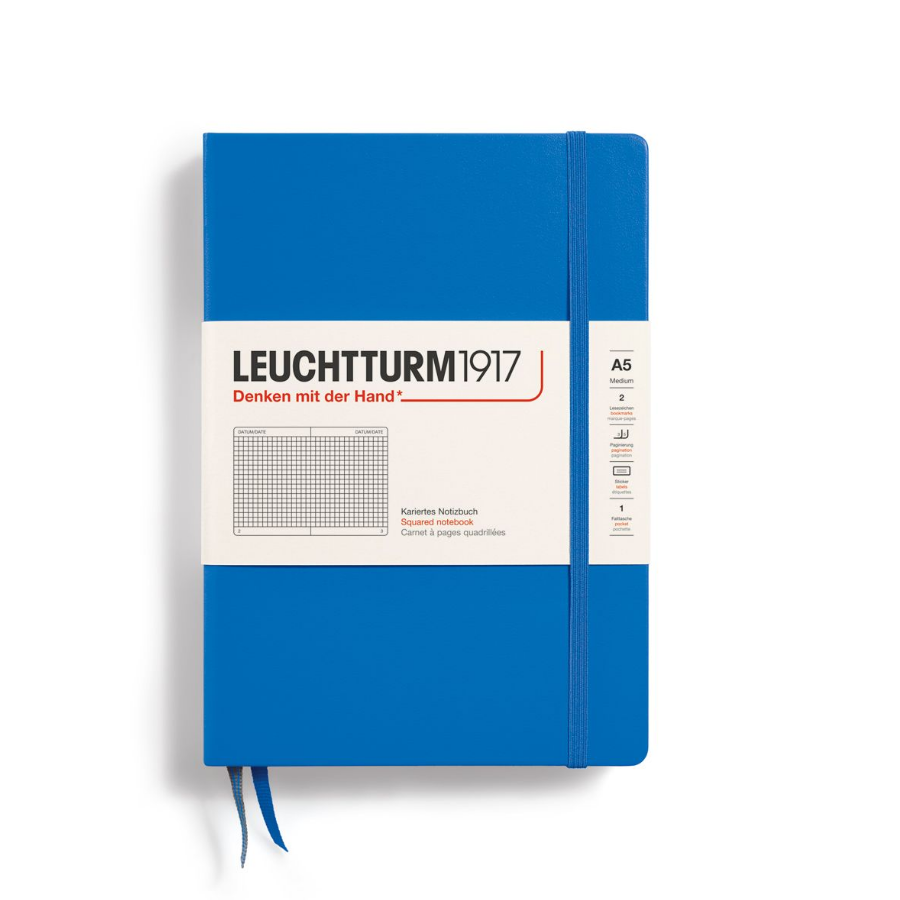 

Блокнот Leuchtturm1917 Classic 369790 A5 14,5x21см 80г 251 стр в клетку
