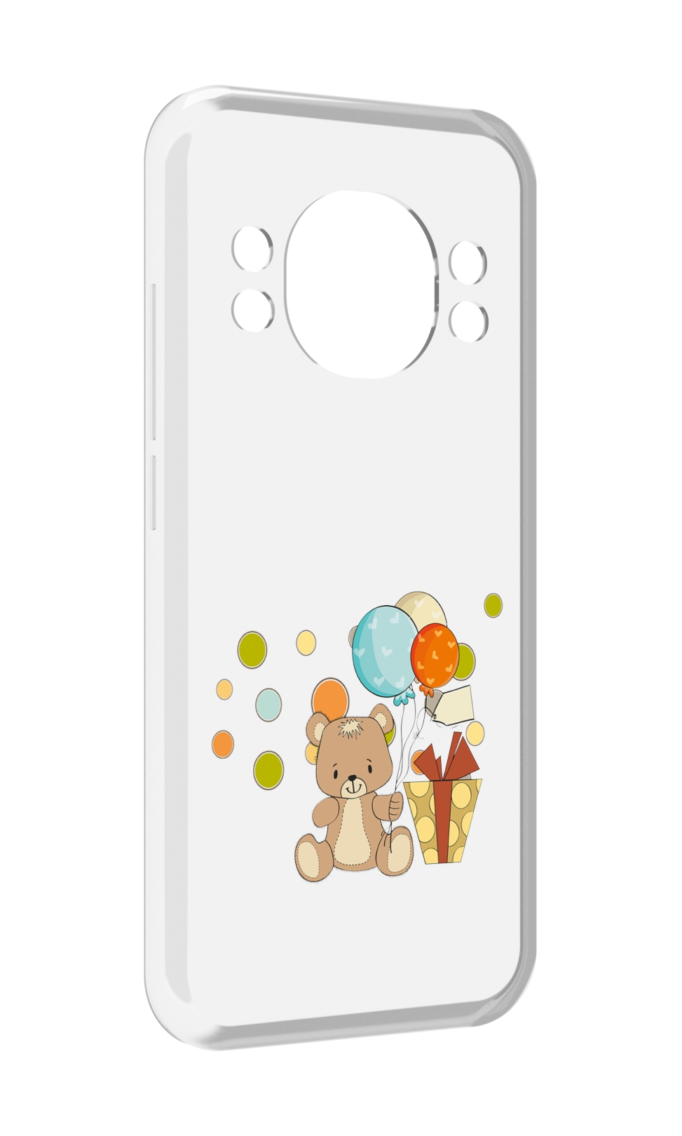 

Чехол MyPads медвеженок с подарком для Doogee S98 / S98 Pro, Прозрачный, Tocco